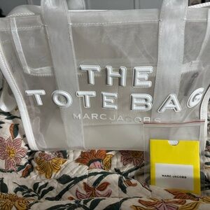 Marc Jacobs White Transparent Tote Bag